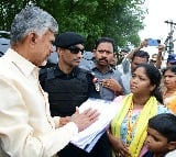 CM Chandrababu halted his convoy and received pleas from citizens