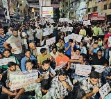 Security stepped up in Hyderabad to prevent further protests by job
 aspirants
