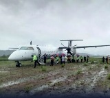 Philippine Airlines plane overshoots runway in Philippines