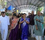 AP Home Minister Vangalapudi Anitha arrives Tirumala by foot way