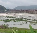 Water flooded to Prakasam Barrage in Vijayawada 