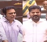 Verbal duel in Assembly: Revanth questions KCR's absence, KTR counters