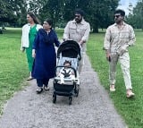 Mega family roams at Hyde Park in London