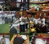 K'taka MUDA scam: Night-long protest by BJP MLAs in Vidhana Soudha