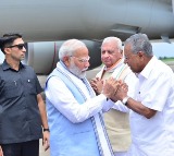 PM Modi lands in Kannur, heads to Wayanad