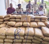 AP police seized huge amount of ganja arrested five people