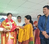 Nagendramma was felicitated by the top officials of the Department of Agriculture