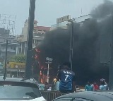 Fire at Dinosaur Park RK Beach Vizag