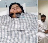 Arab man Khalid Shaari losing weight from 610 kg to 63 kg