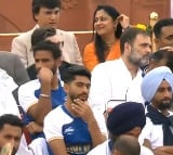 After 10 years Rahul Gandhi is first Leader of Opposition at IDay celebrations