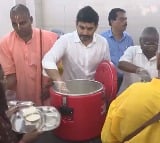 Minister Nara Lokesh started Anna Canteen in Tadepalli