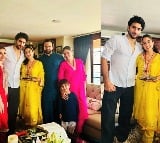 Sara Ali Khan ties Rakhi to Ibrahim, Jeh; poses with Saif, Kareena