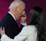 US President Joe Biden gets emotional