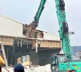 demolition of n convention has started amid heavy construction