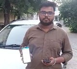 a driver has been fined by Noida police for driving the car without a helmet