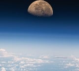 NASA astronaut Matthew Dominick captured a photo of the moon setting over the Pacific