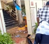 People throw garbage at Mayor house in Kadapa