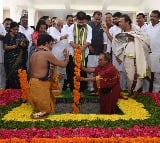 Foundation laid for Telangana Talli statue in Secretariat by CM Reddy