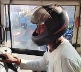 Why Bus Drives Are Wearing Helmet During Bengal Bandh