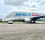 Airbus Beluga lands at Hyderabad Shamshabad airport