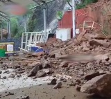 Landslides at Indrakeeladri in Vijayawada