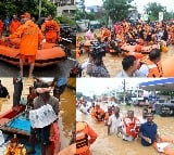 Rescue, relief operation intensified in Andhra Pradesh's flood-hit Vijayawada