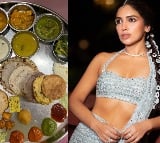 Bhumi Pednekar relishes Indian thali, take a look