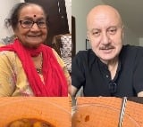 Anupam Kher savours flavour of his mother's delectable lunch spread