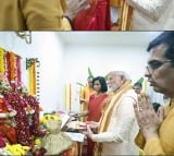 PM Modi attends Ganesh Puja at CJI Chandrachud Residence