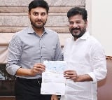 Divis Laboratories CEO Dr Kiran handed Rs 5 crore cheque to CM Revanth Reddy