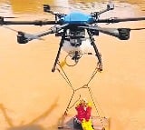 Immersion of Bala Ganapati with drone