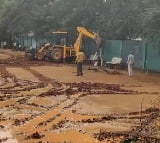 Hydra Bulldozers Demolish Unauthorised Structures In Kavuri Hills Hyderabad