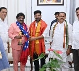 Film Lyricist Chandra Bose who met CM Revanth Reddy in the Secretariat