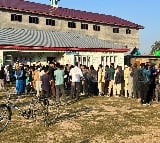 Voter queues seen at polling stations for third & final phase of J&K election today