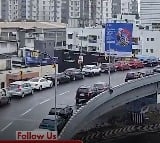 Chennai car drivers park on bridges to avoid flood damage