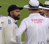 Rohit Sharma and Virat Kohli argument with umpires after play stop early on Day 4 of the India vs New Zealand 1st Test