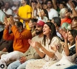 Anushka Sharma Virat Kohli attend Krishna Das kirtan in Mumbai