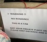 No Romance Hyderabad Cabbie Warns Couples To Stay Calm and Maintain Distance