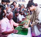 vettaiyan success celebrations team serve biryani to fans