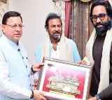 Mohan Babu and Manchu Vishnu meets Uttarakhand CM