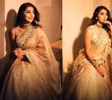 Pooja Hegde is Diwali ready in shimmery golden saree