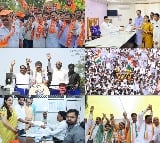 Maha: Colours, flowers, roadshows & show of strength as MVA nominees file poll papers