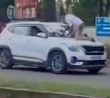 SUV Driver Refuses To Stop Drags Cop On Bonnet In Karnataka