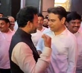 KTR hugs union minister Ram Mohan Naidu 