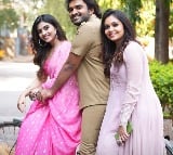 The hero came to the press meet with the heroines on a bicycle