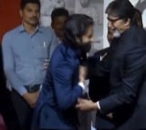 Naga Chaitanya touches Big B’s feet as a mark of respect at ANR National Awards