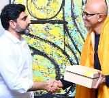 Minister Nara Lokesh Meets Microsoft CEO Satya Nadella