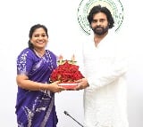 AP Home Minister Anitha met Dy CM Pawan Kalyan