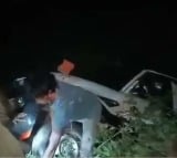 Car has crashed into a lake in Chhattisgarh