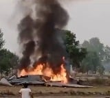 MiG 29 fighter jet crashes near Agra pilot ejects to safety